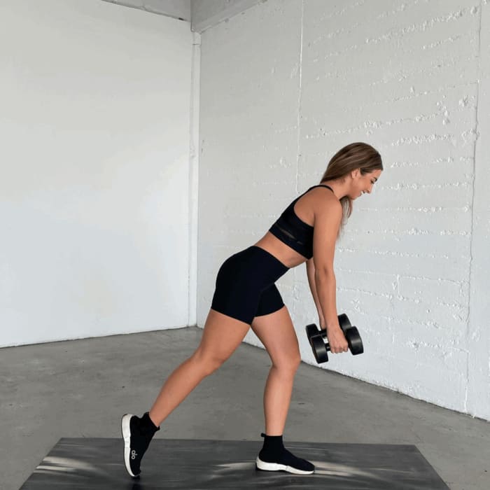 Single leg standing row